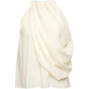 Топ-бюстье с асимметричным драпированным верхом JW Anderson, слоновая кость