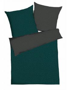 Постельное белье JACK 3 tlg Mako Satin 200x200cm Password, цвет smaragd