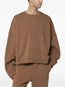 Свитшот с круглым вырезом Entire Studios, коричневый