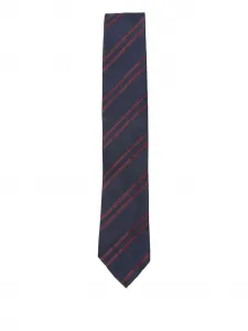 Полосатый галстук Lardini, синий