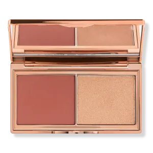 Румяна Mini Hollywood Blush & Glow Palette Charlotte Tilbury, Tan/Deep (rich terracotta blush/golden sunset highlighter)