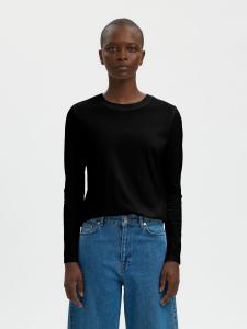 SELECTED Лонгслив в черном цвете