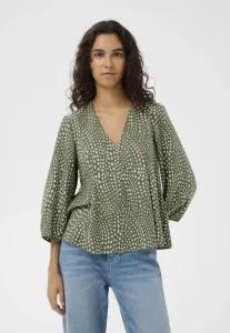 Блузка libertyiw с v-образным вырезом Inwear, Green Faded Dot