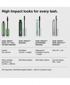 Тушь для ресниц High Impact Volumizing Mascara, 0,28 унции Clinique, черный коричневый