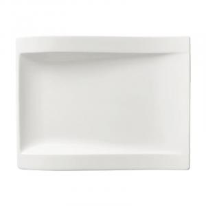 Тарелка прямоугольная Villeroy & Boch New Wave для завтрака 26х20 см, белый
