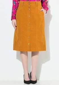 Юбка Ulla Popken A-line skirt, Golden Brown/Gold-Coloured