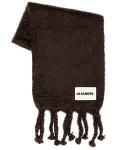 Шарф Logo Plain Jil Sander, Burgundy