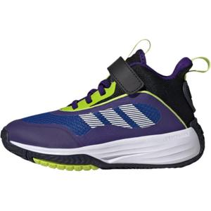 Антискользящие износостойкие баскетбольные кроссовки мид-топ синие детские Adidas