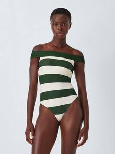 Купальник Sydney Bardot John Lewis, Green/White