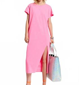 Дельвайн Платье-футболка в розовом ESSENTIAL ANTWERP