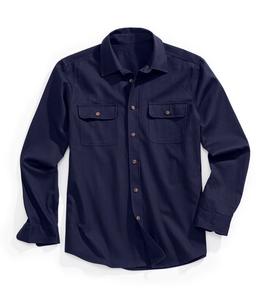 Рубашка на пуговицах стандартного кроя John Devin, морской синий