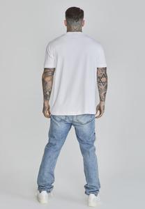 Футболки с принтом LOGO SIKSILK, белый