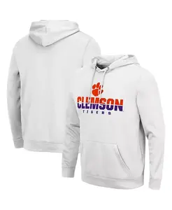 Мужская толстовка с капюшоном Clemson Tigers Lantern Colosseum, белый
