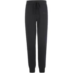 Вязаные спортивные штаны мужские черные VERSACE