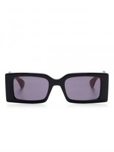 Gucci Eyewear rectangular-frame солнцезащитные очки, черный