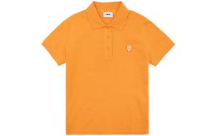 Женская поло Base Logo Orange MLB, оранжевый