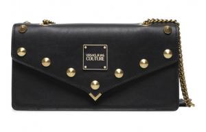 VERSACE JEANS COUTURE Женская сумка через плечо из искусственной кожи черного цвета