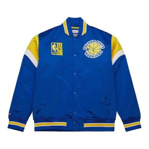 Куртка NBA HEAVYWEIGHT SATIN JACKET GOLDEN STATE WARRIORS Mitchell And Ness, цвет Royalblau
