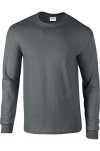 Лонгслив Gildan Ultra Cotton, темно-серый