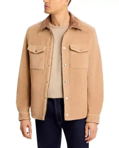 Флисовая рубашка-куртка Moncler, бежевый