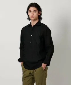 Выцветшая панамская рубашка-пуловер United Arrows, цвет Black