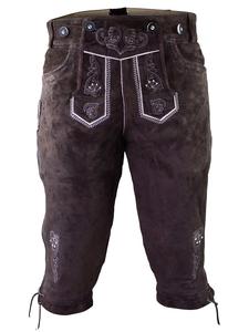 Edelnice Кожаные брюки темно-коричневого цвета