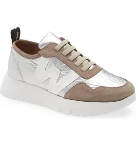 Женские спортивные кроссовки Luna в бежево-платиновом цвете Wonders