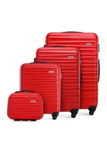 Багажный набор с косметичкой от abs luggage set Wittchen, Red