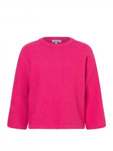 More & More Короткий, свободный вязаный свитер с рукавами 3/4 розового цвета