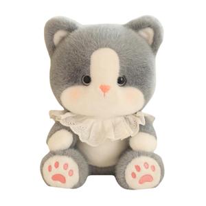 Плюшевая кукла Cute Cat Treasure Dolls высотой 30 см Small bubble, серый