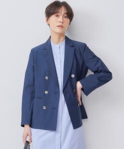 Двубортный жакет из прозрачной вуали Suite, цвет Navy [075]