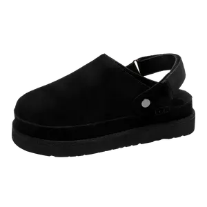 PLO CART EVA устойчивые к истиранию нескользящие закрытые тапочки унисекс черные, цвет Black