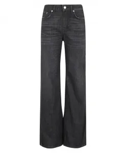 Черные джинсы с широкими штанинами и пятью карманами. Department Five, черный