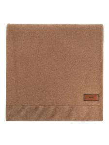 Шарф DSQUARED2 с аппликацией логотипа, коричневый