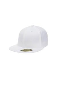 Flexfit Premium 210 Кепка с плоским козырьком приталенного кроя Yupoong, белый