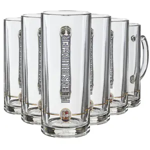 Кружка для пива Flensburg GUTSHERRN 0,4 л | Оригинальная кружка с ручкой, высококачественная пивная кружка для коллекционеров и любителей пива, прочная и традиционная RASTAL