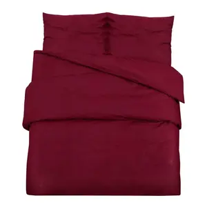 Комплект постельного белья vidaXL Bordeaux Red 240x220 см, хлопок