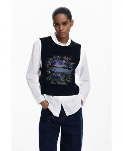 Женская рубашка-трансформер с цветочным принтом 2 в 1 Desigual, White