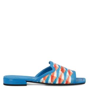 Джимми Чу Нако Наппа Кожаные балетки Jimmy Choo, синий