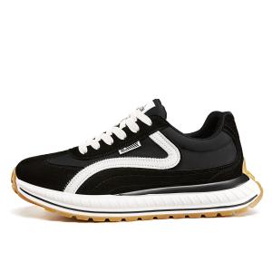 YEARCON Низкие повседневные мужские туфли черно-белые, цвет Black/White