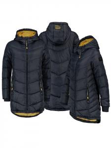 Sublevel Стеганое пальто темно-синего цвета