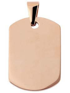 Adeliás Кулон унисекс - кулон из нержавеющей стали с гравировкой и золотым покрытием