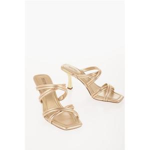 Сандалии MICHAEL CORRINE из металлизированной кожи с каблуком 9 см Michael Kors, золотой
