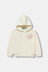 Детская хлопковая толстовка United Colors Of Benetton, бежевый