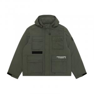 Куртка с капюшоном и карманами Aape, зеленый khe