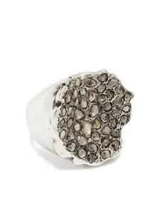 Серебряное кольцо с бриллиантами Rosa Maria, серебряный