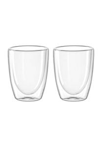 Кружки с двойными стенками, набор из 2 шт LEONARDO, прозрачный