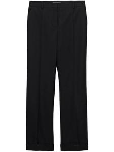 Брюки Prada из габардина, черный