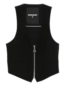 Жилет на молнии Patrizia Pepe, черный