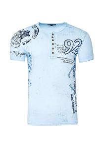 Футболка с принтом сбоку RUSTY NEAL, синий